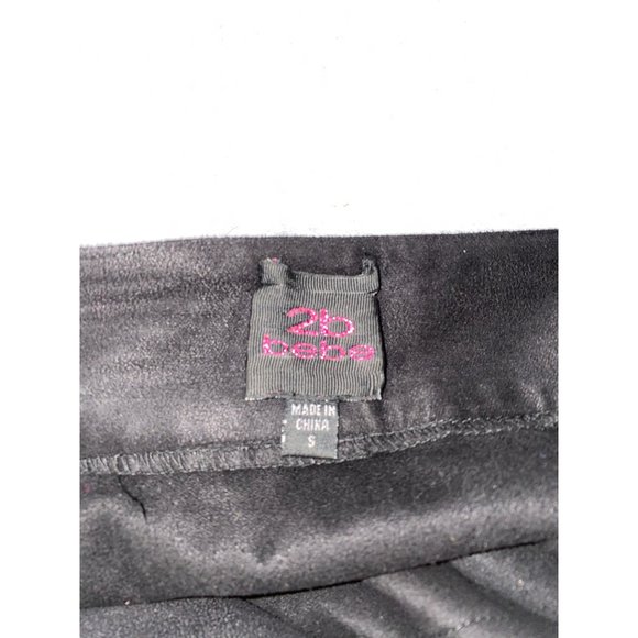 2b Bebe Suede Like Fringe Mini Skirt Size Small - Picture 10 of 10